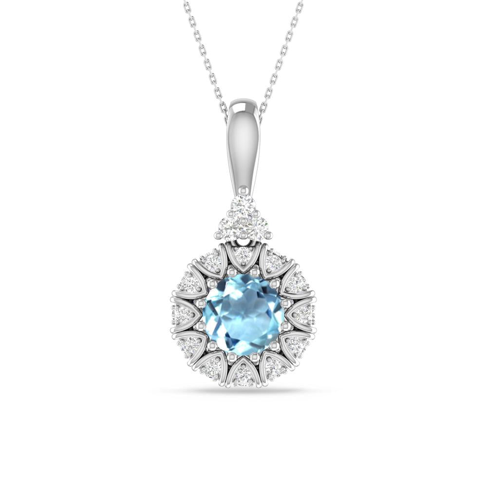 White Gold - Aquamarine