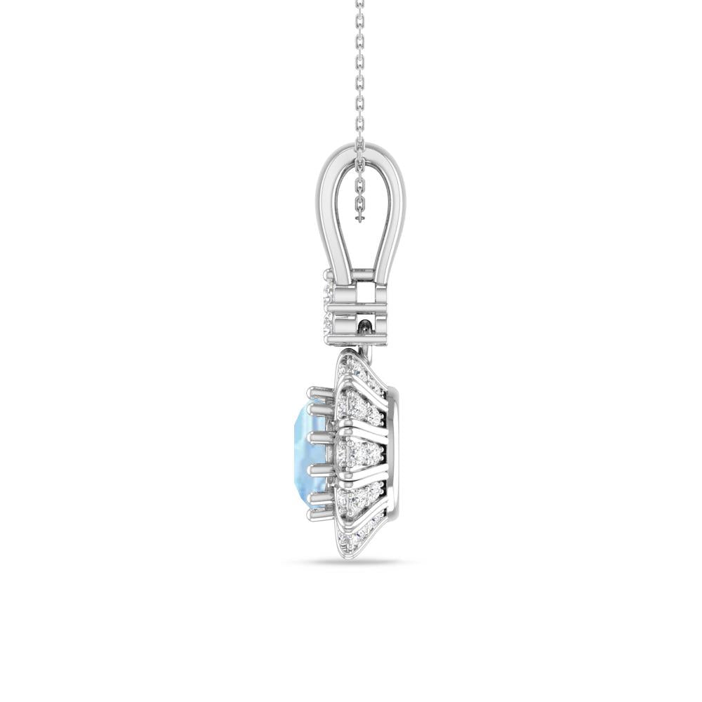 White Gold - Aquamarine