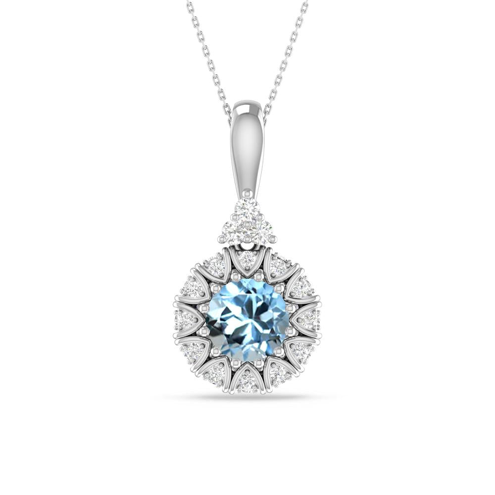 White Gold - Aquamarine