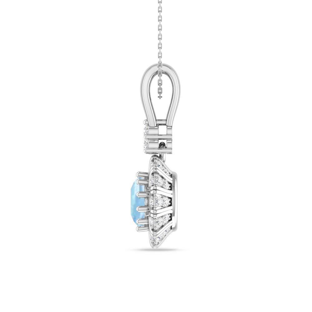 White Gold - Aquamarine