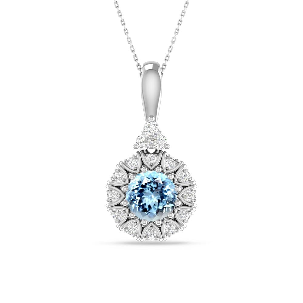White Gold - Aquamarine