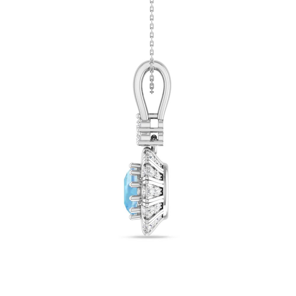 White Gold - Aquamarine