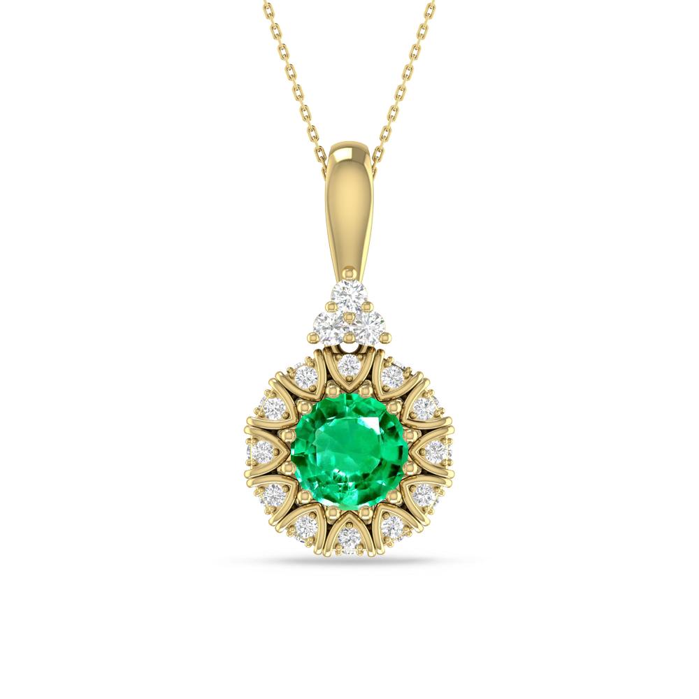 Yellow Gold - Emerald