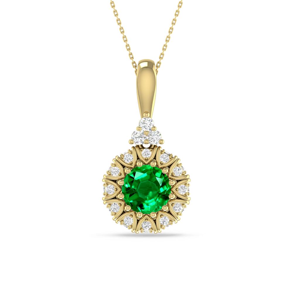 Yellow Gold - Emerald