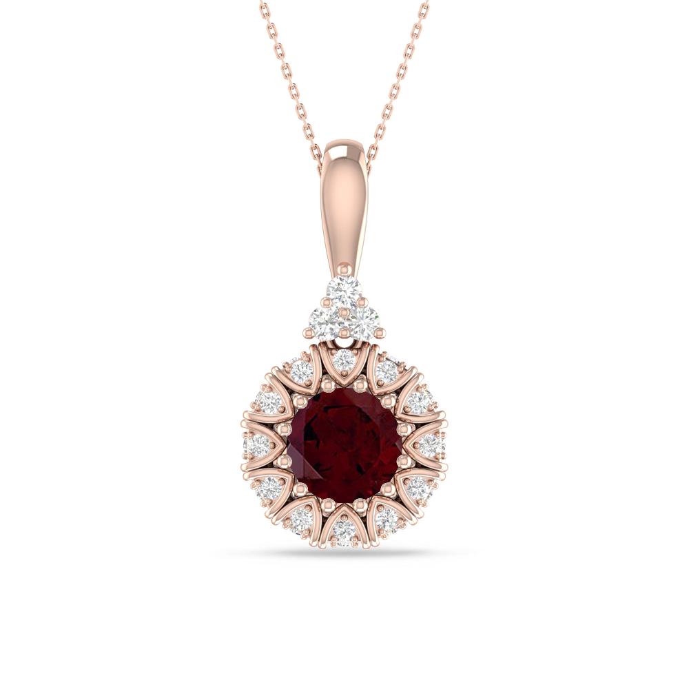 Rose Gold - Garnet