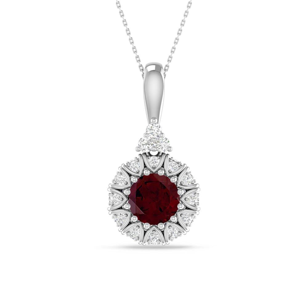White Gold - Garnet