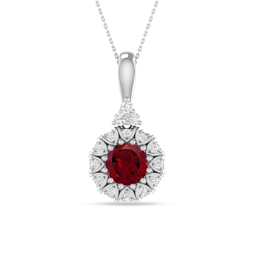 White Gold - Garnet