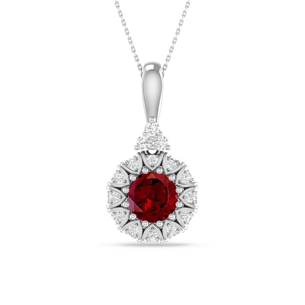 White Gold - Garnet
