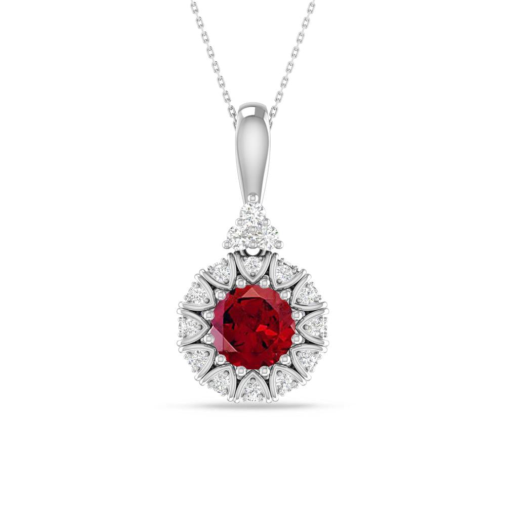 White Gold - Garnet