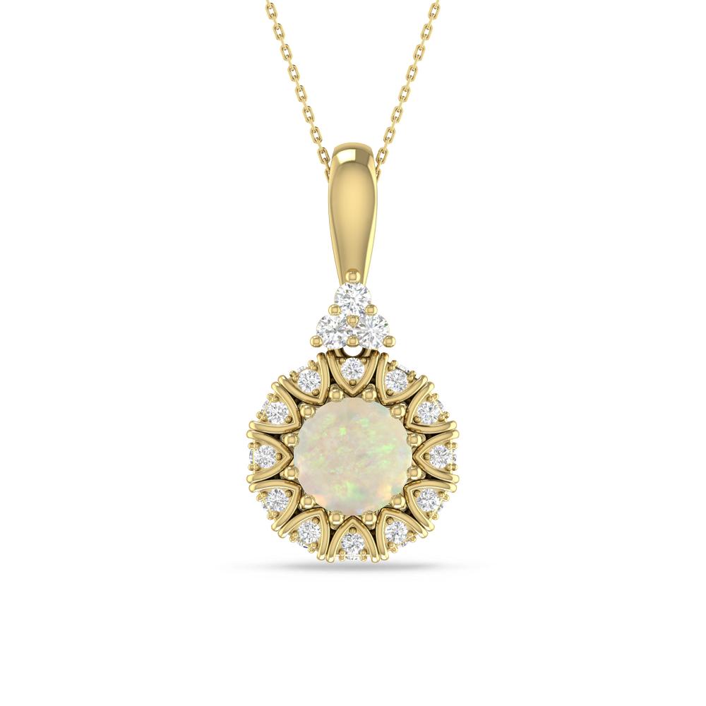 Yellow Gold - Opal