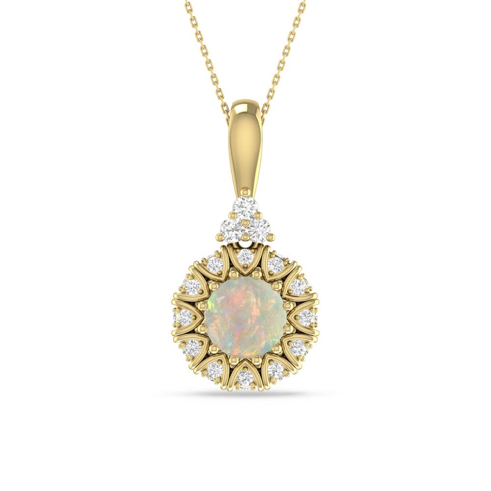 Yellow Gold - Opal