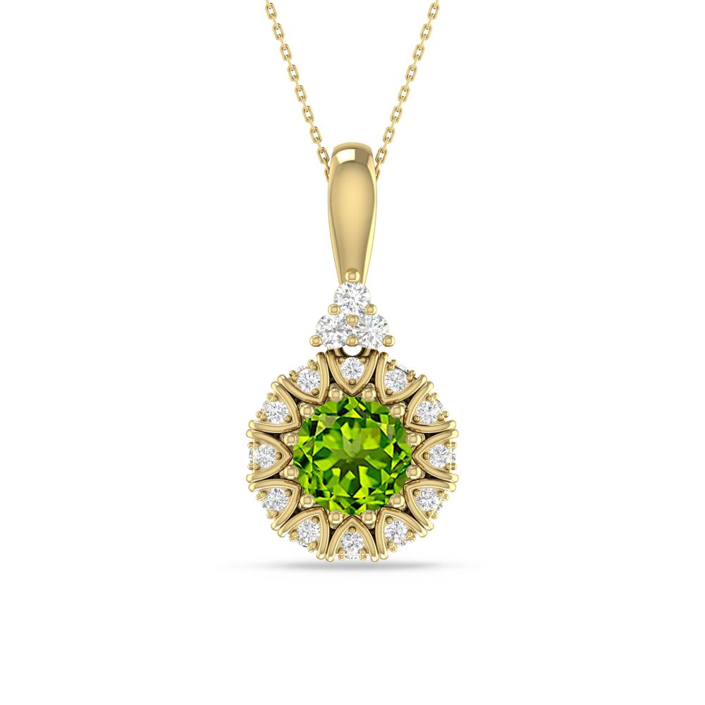 Yellow Gold - Peridot