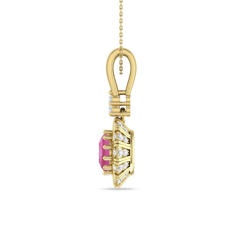 Yellow Gold - Pink Tourmaline