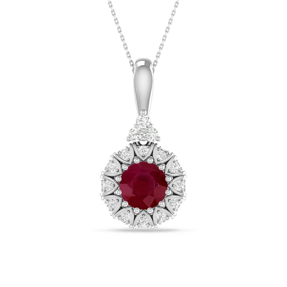 White Gold - Ruby