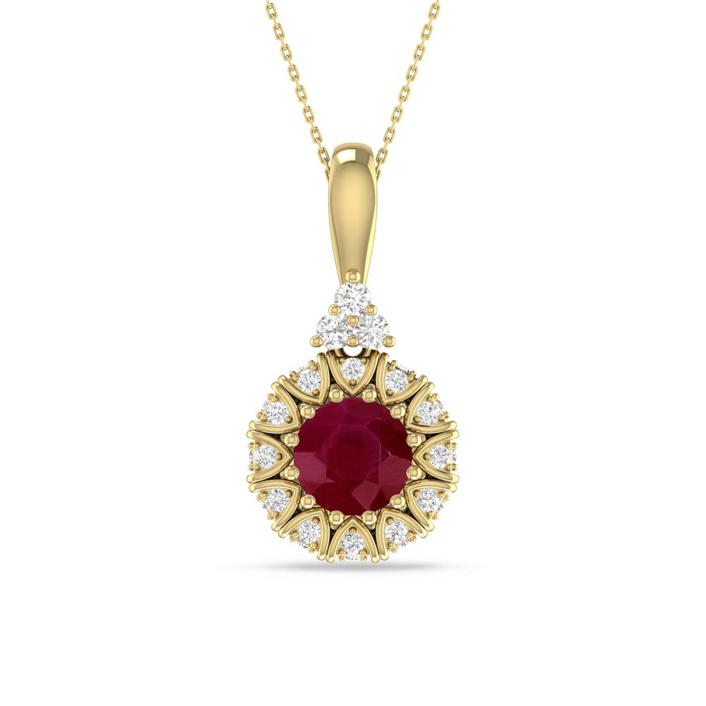Yellow Gold - Ruby