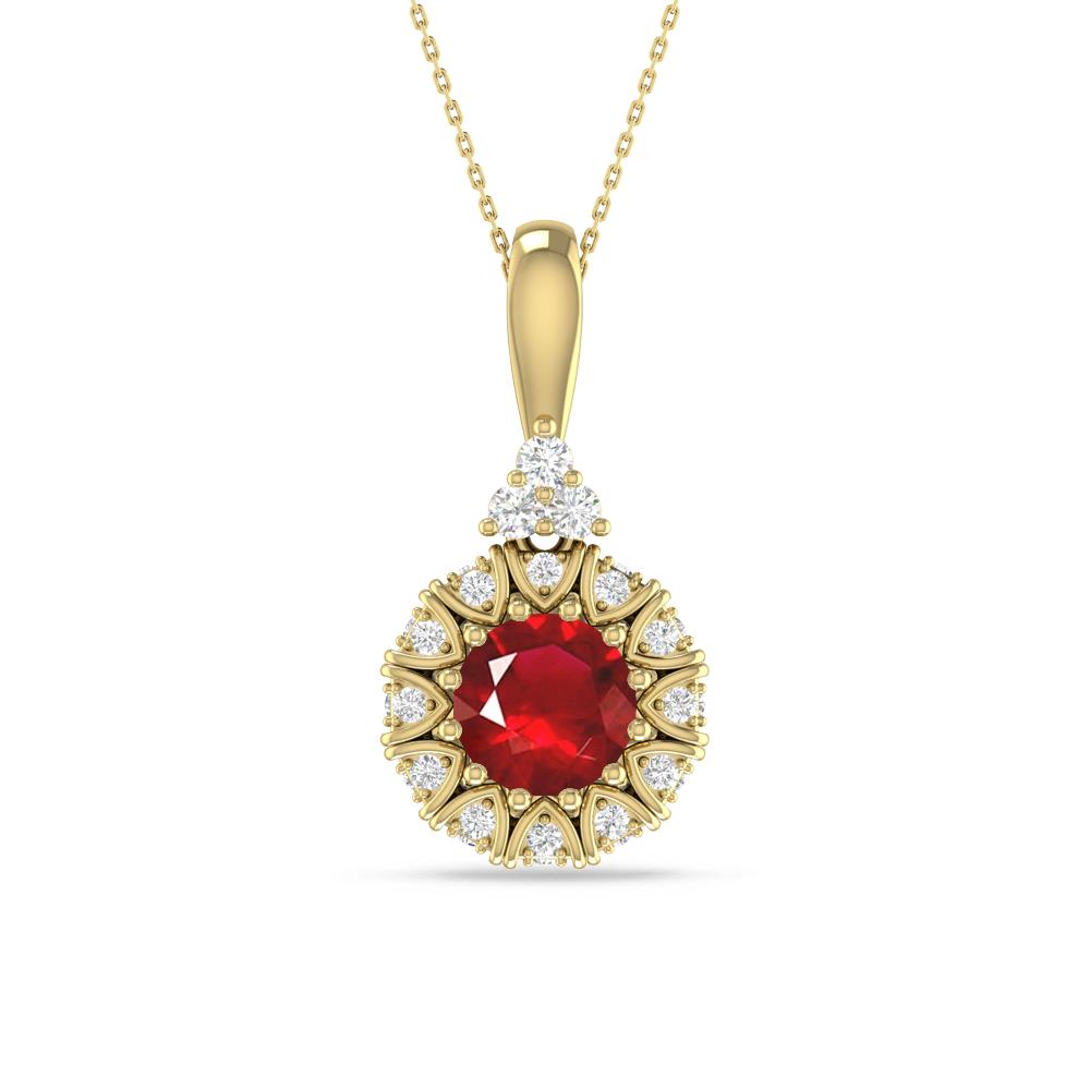 Yellow Gold - Ruby