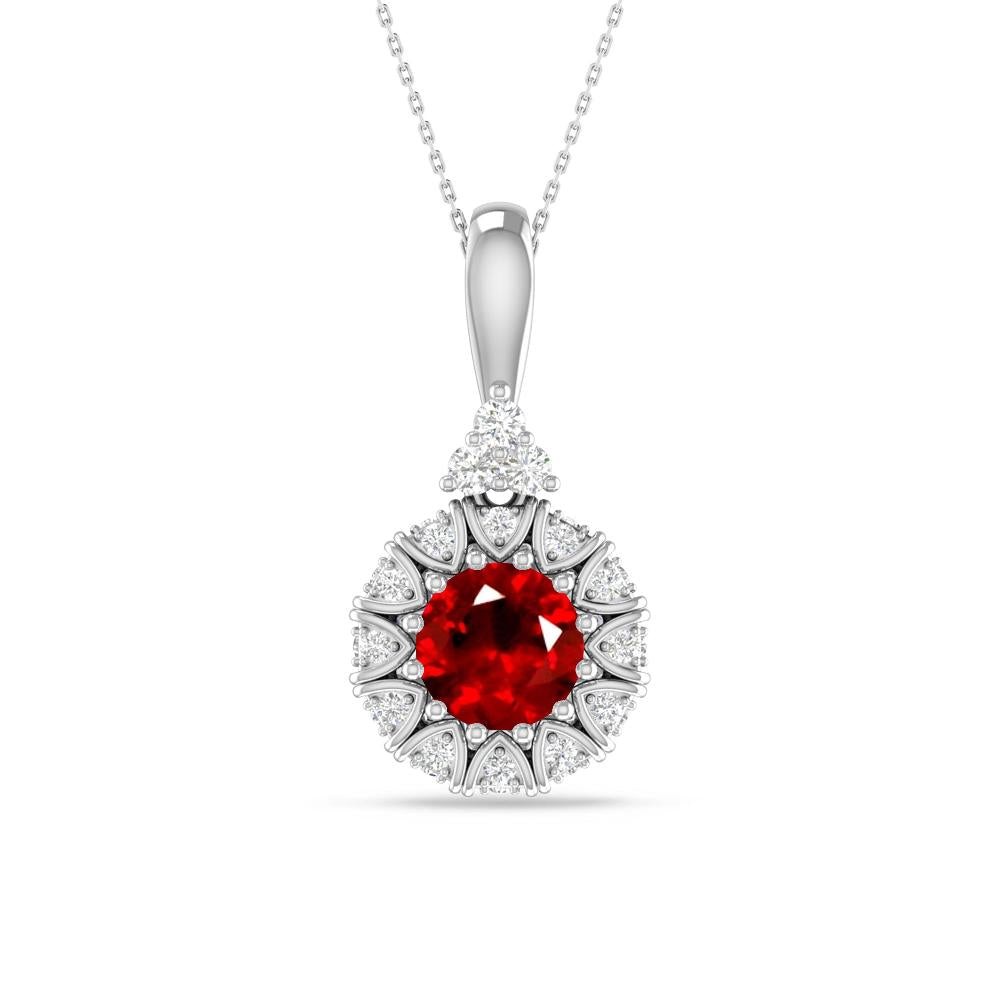 White Gold - Ruby