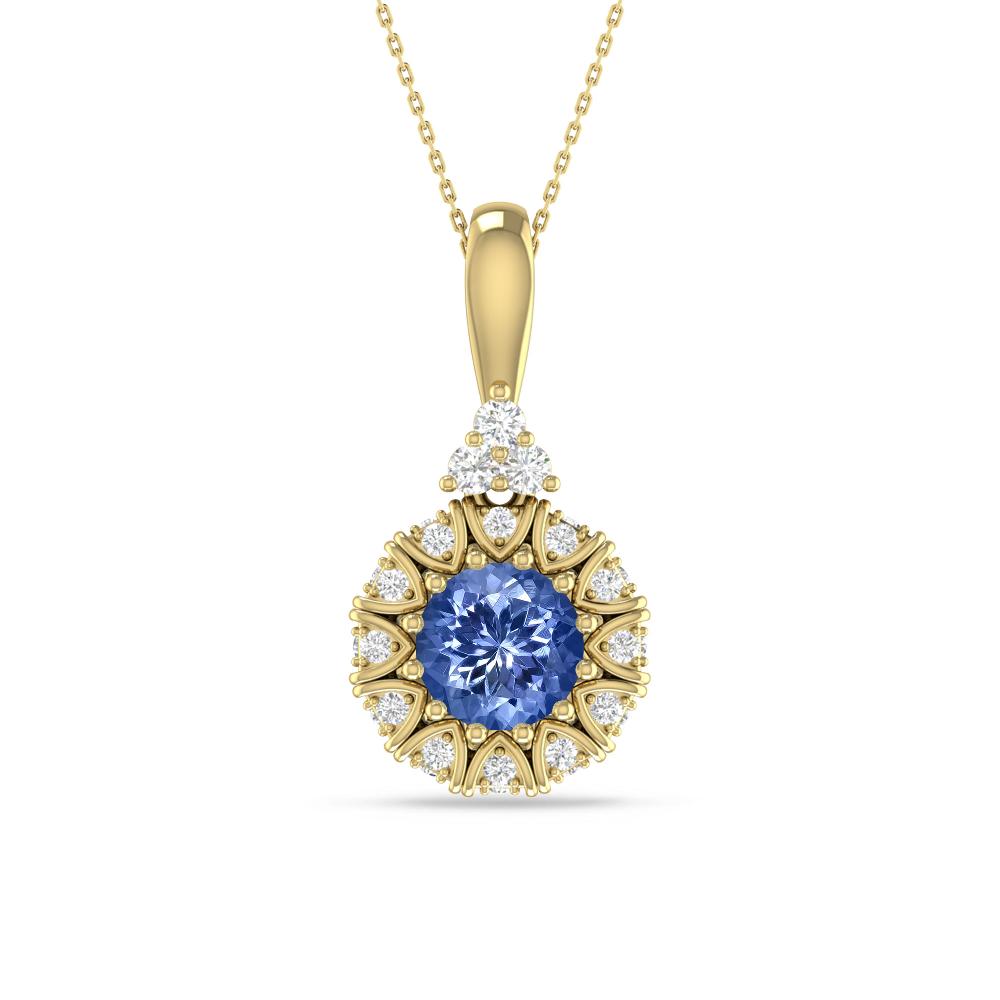 Yellow Gold - Tanzanite