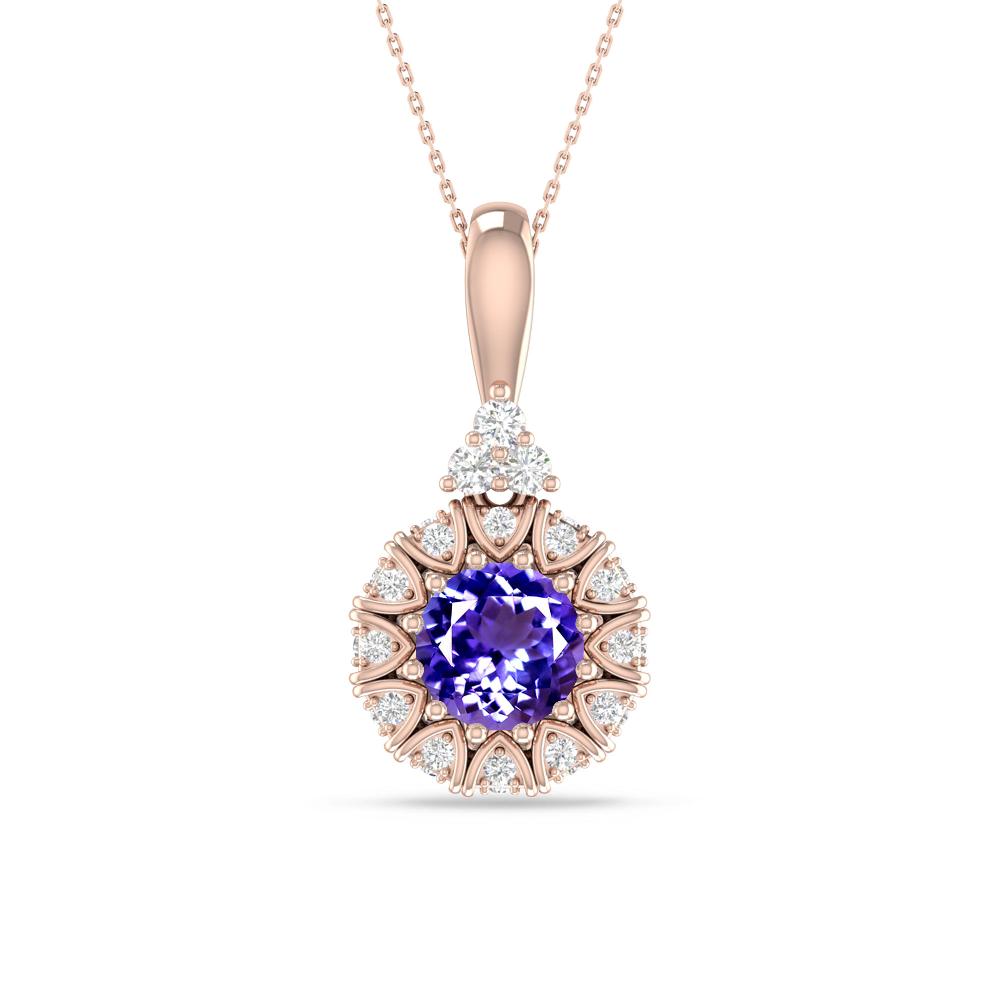 Rose Gold - Tanzanite