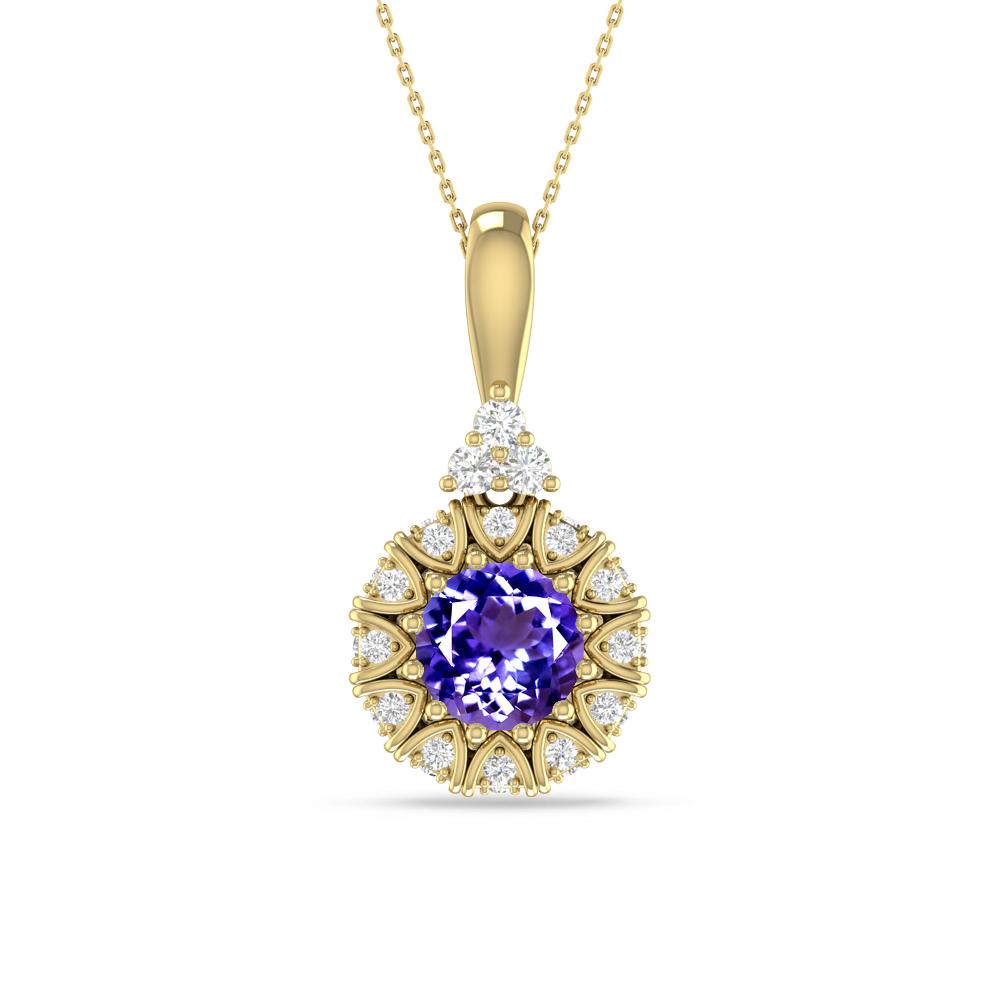 Yellow Gold - Tanzanite