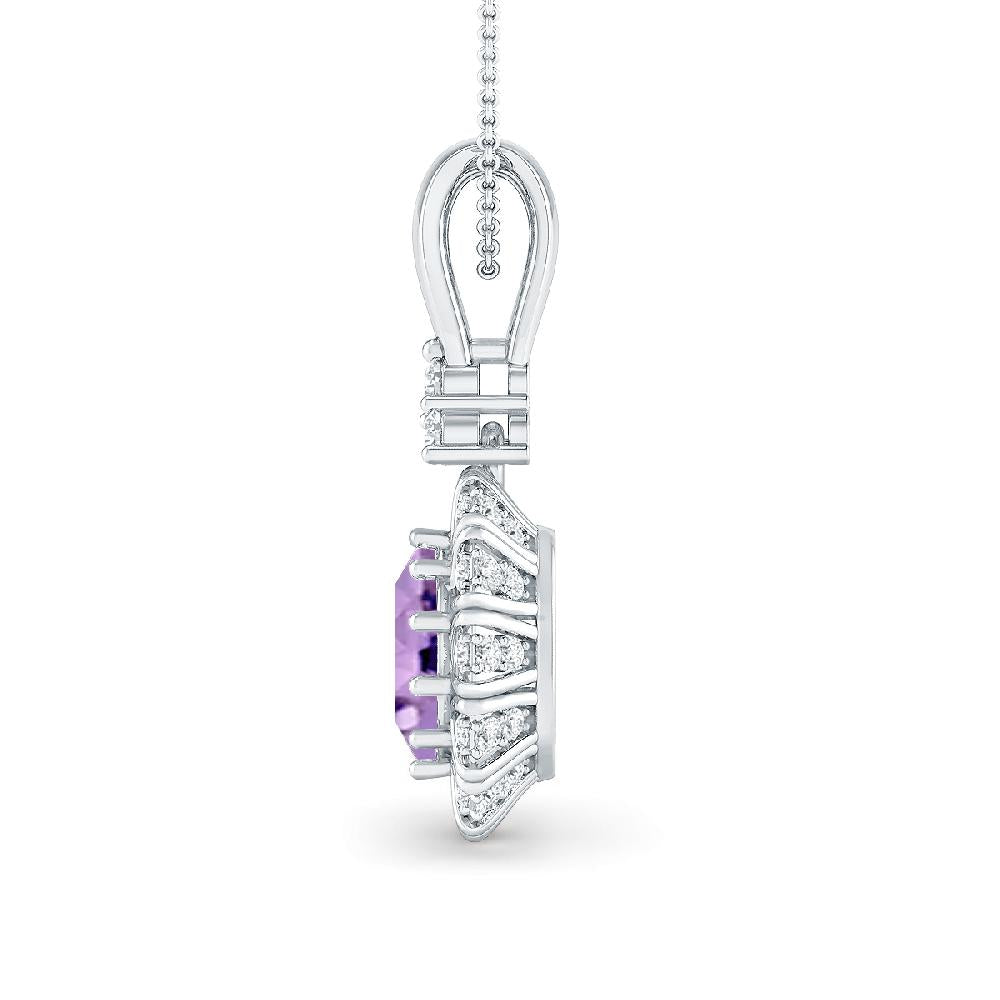 White Gold - Amethyst