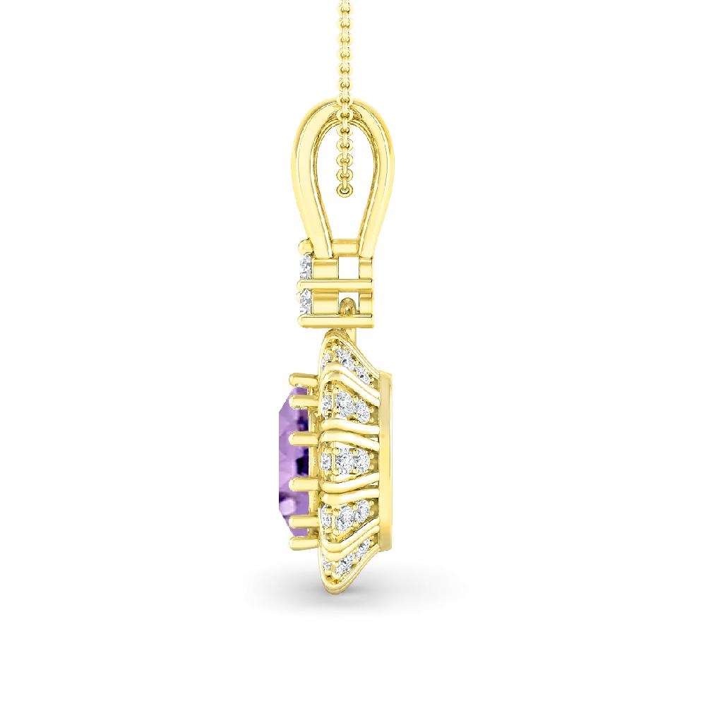 Yellow Gold - Amethyst