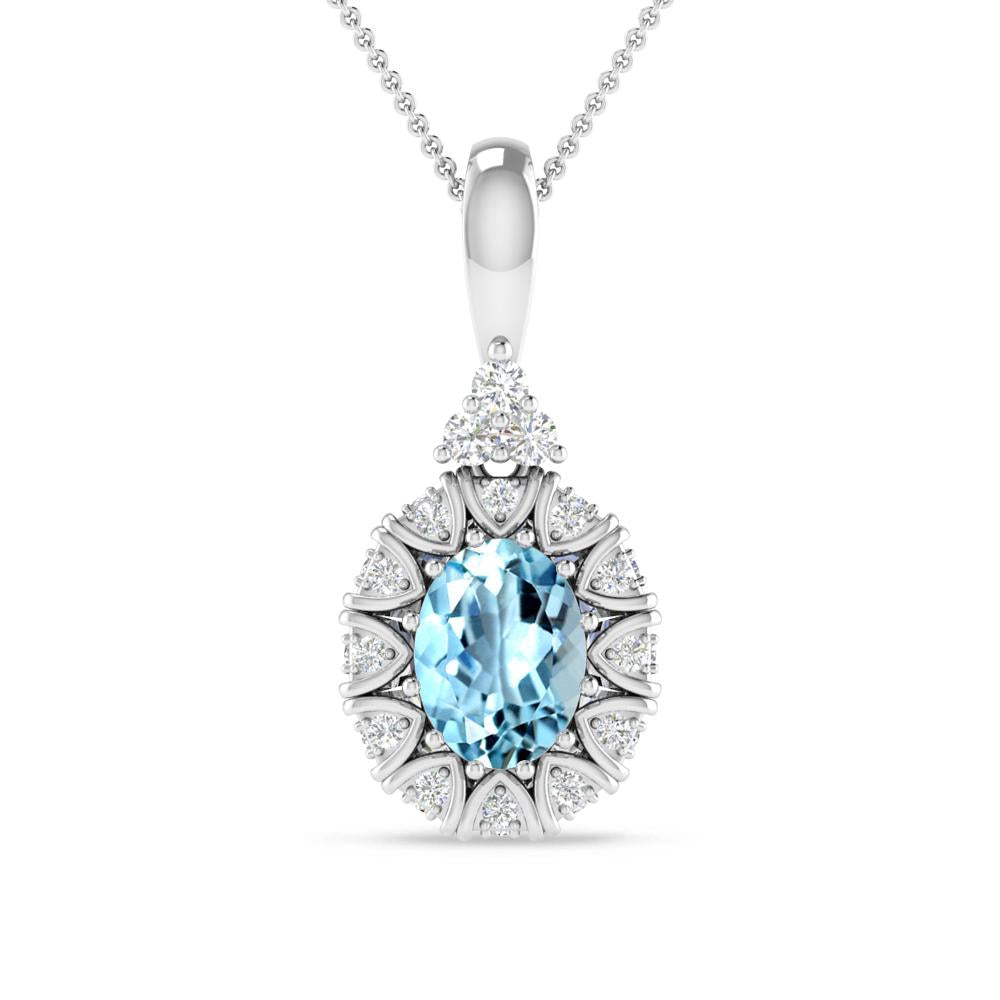 White Gold - Aquamarine
