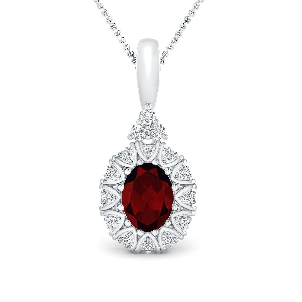 White Gold - Garnet