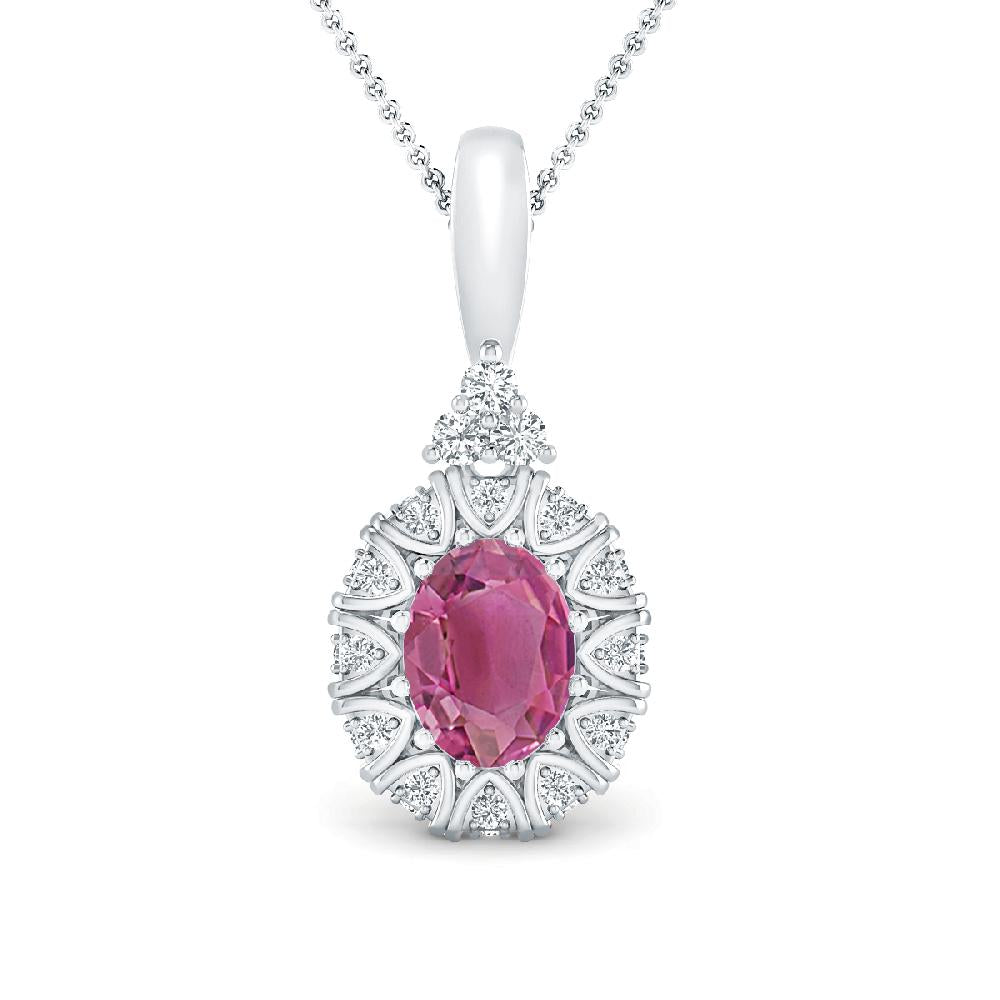 White Gold - Pink Tourmaline