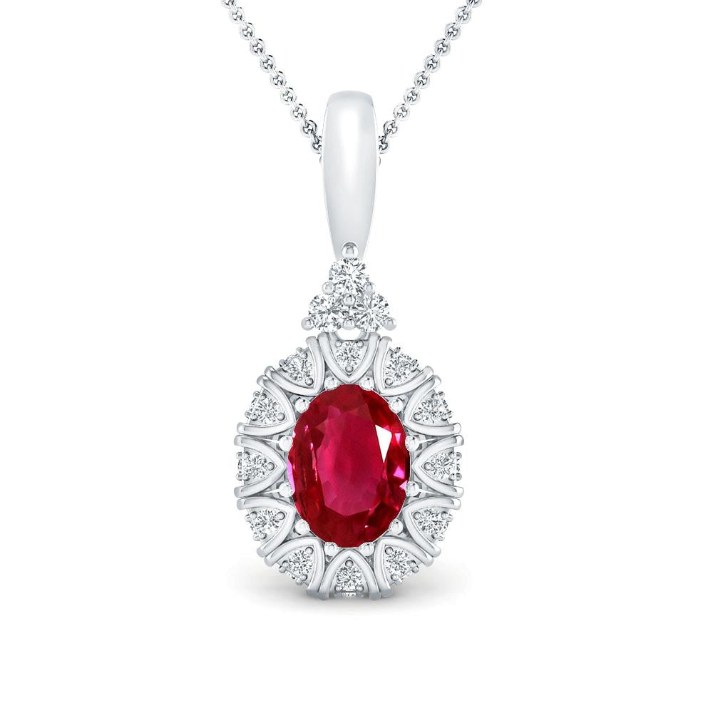 White Gold - Ruby