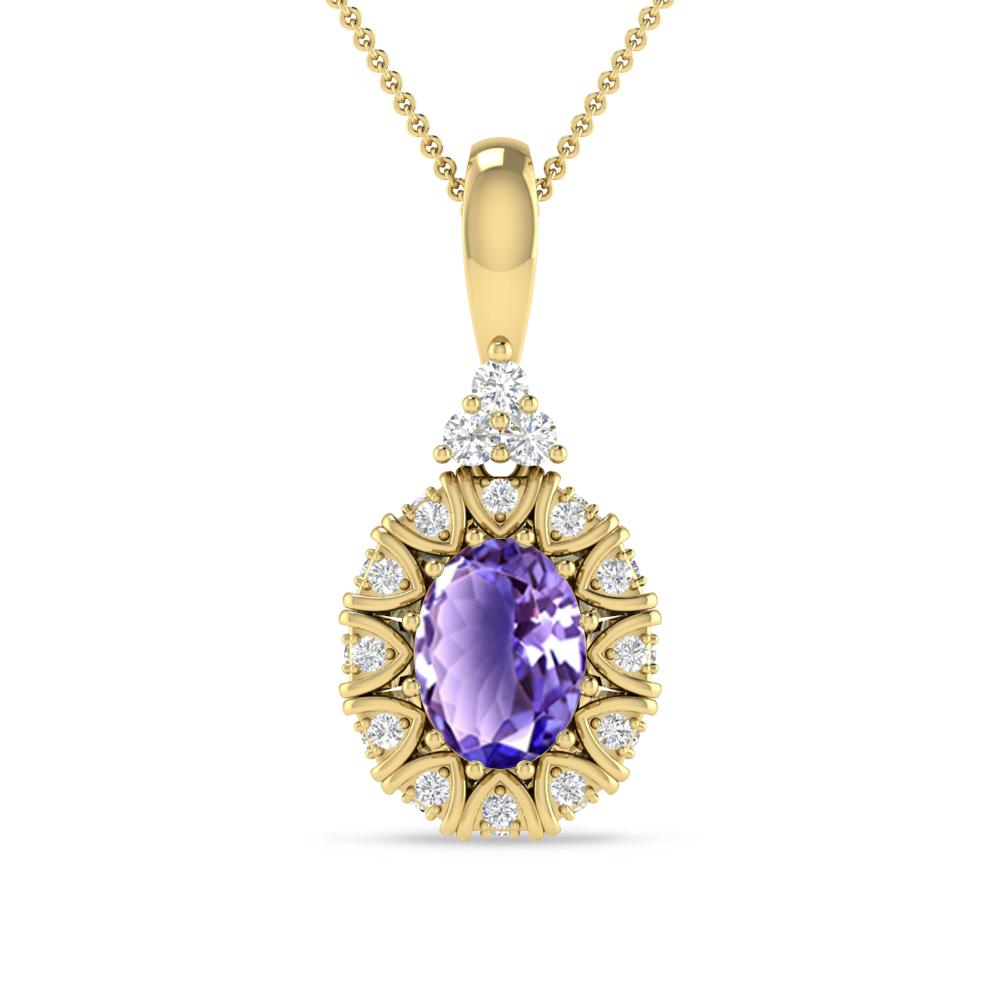 Yellow Gold - Tanzanite