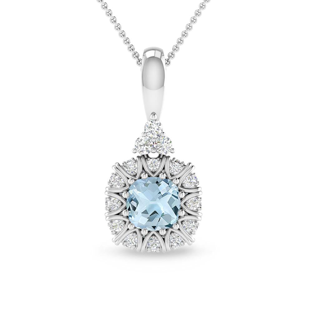 White Gold - Aquamarine