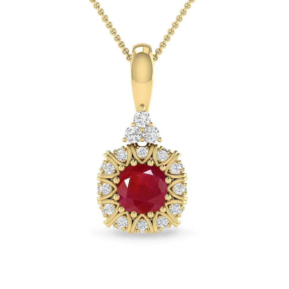Yellow Gold - Ruby