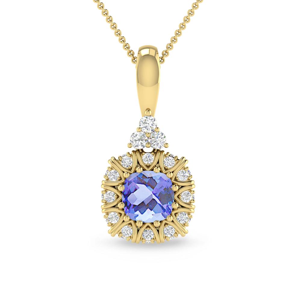 Yellow Gold - Tanzanite