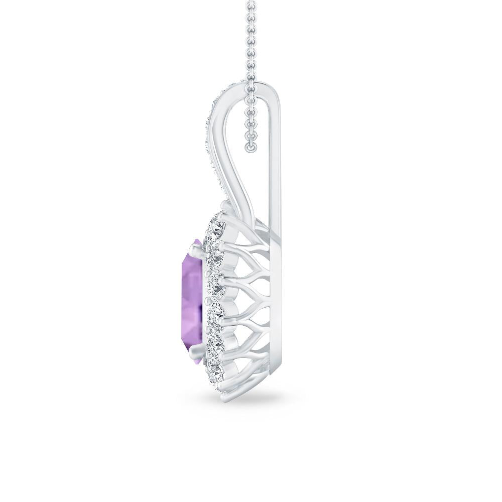 White Gold - Amethyst