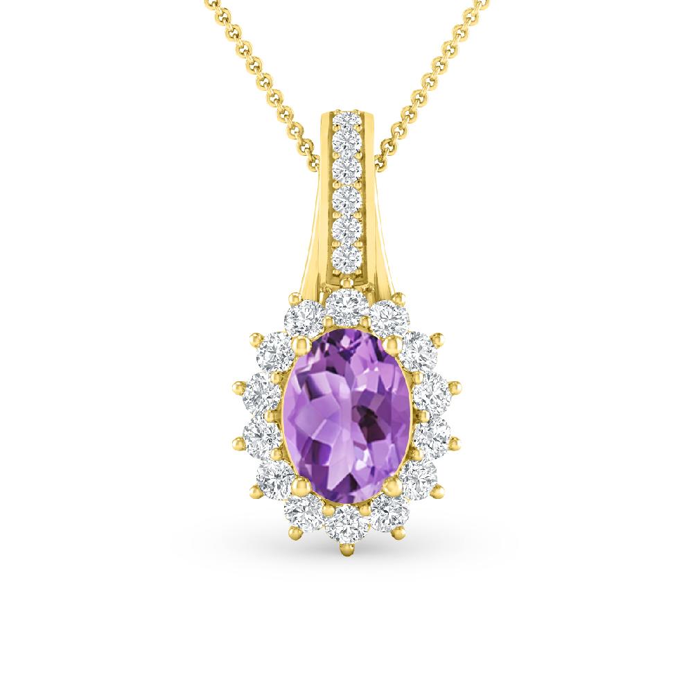 Yellow Gold - Amethyst