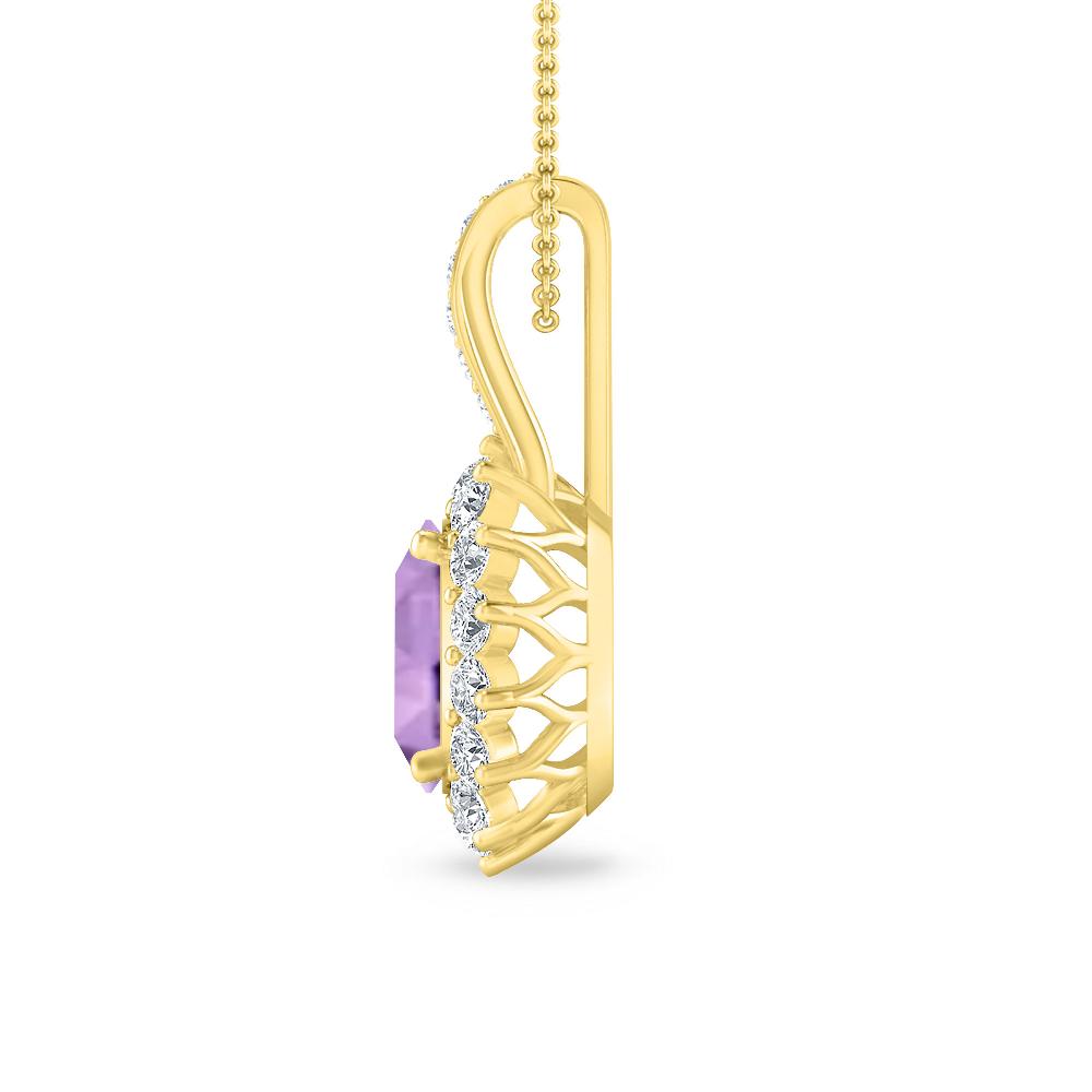 Yellow Gold - Amethyst