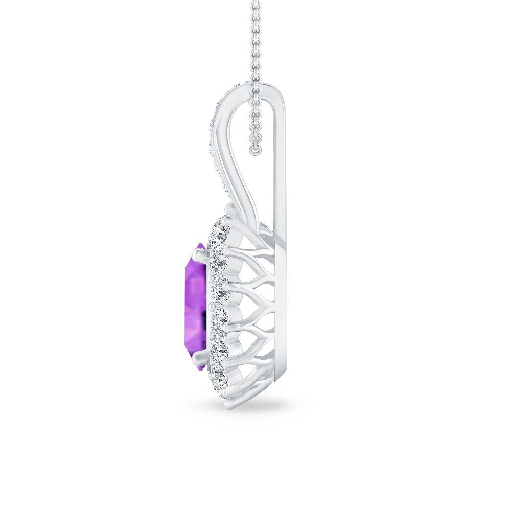 White Gold - Amethyst