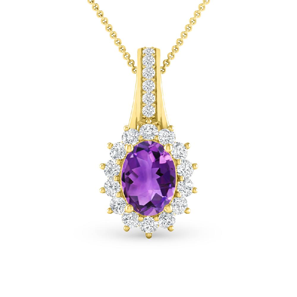 Yellow Gold - Amethyst