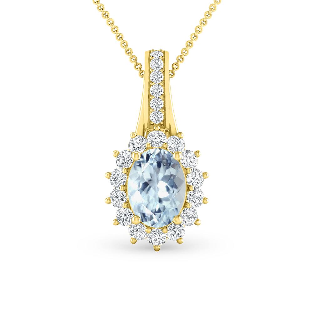 Yellow Gold - Aquamarine