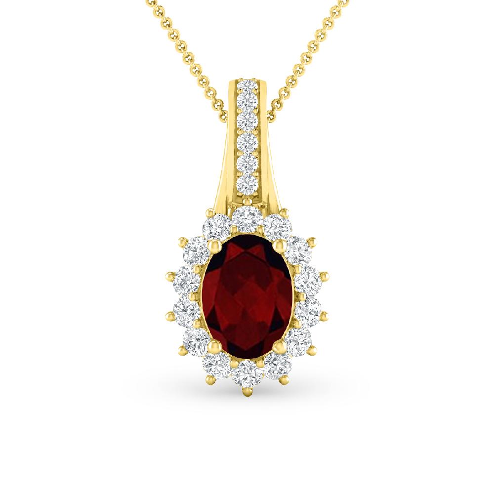 Yellow Gold - Garnet