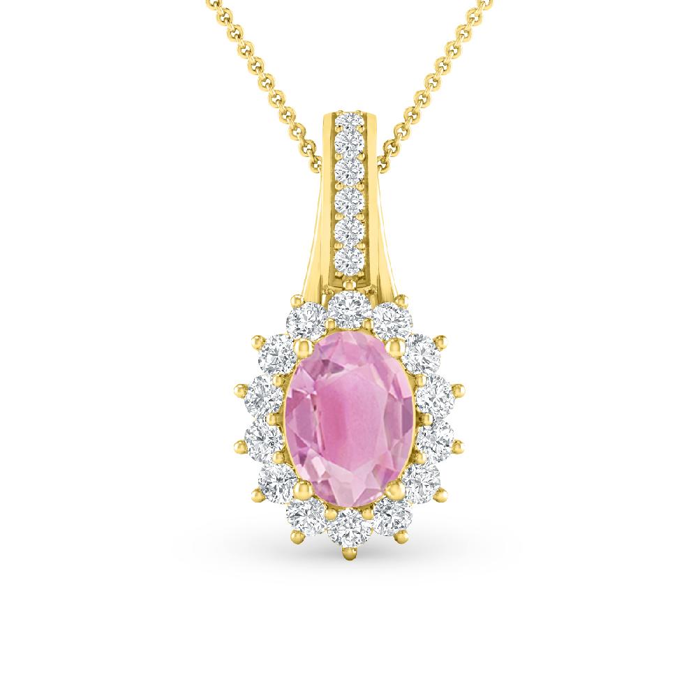 Yellow Gold - Pink Tourmaline