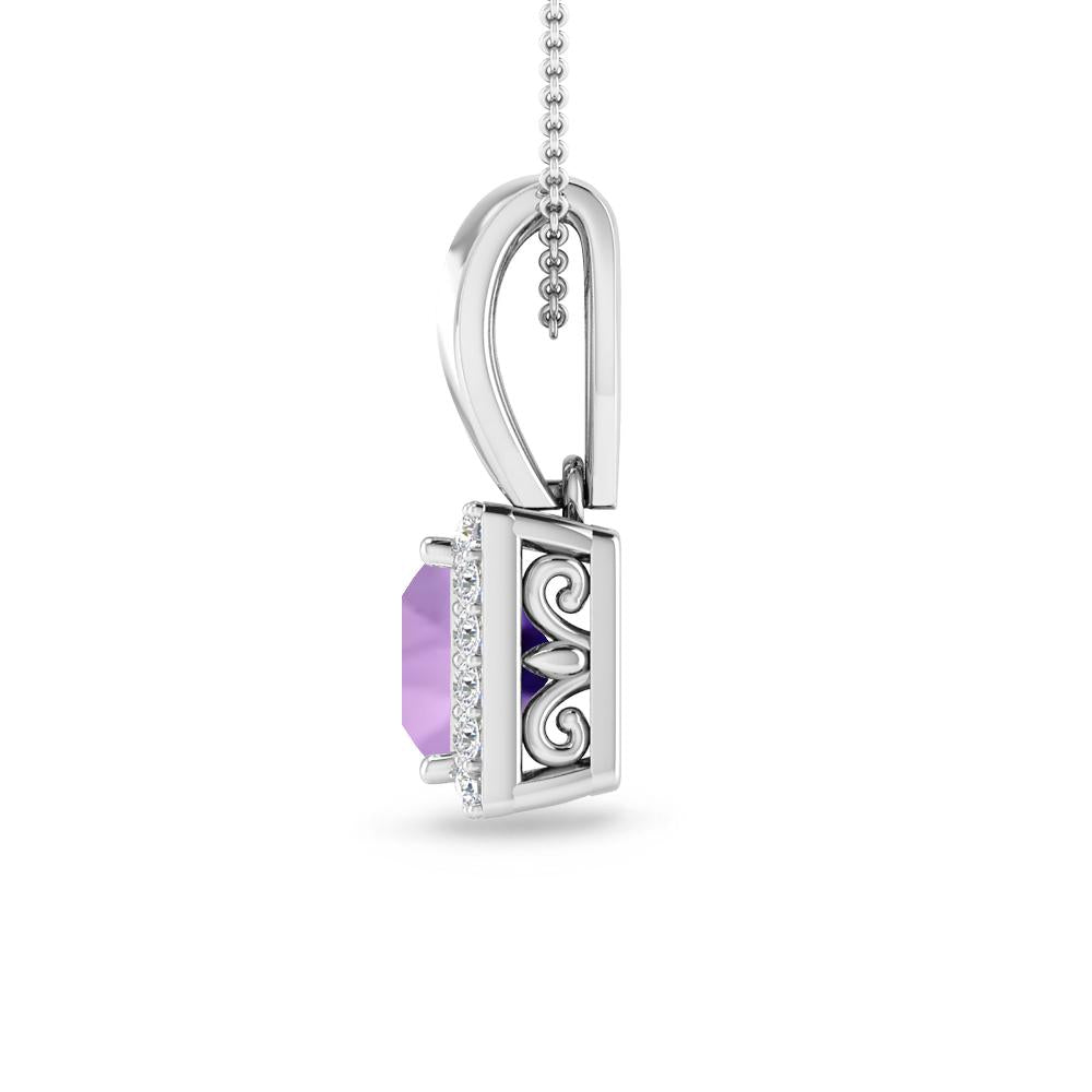 White Gold - Amethyst