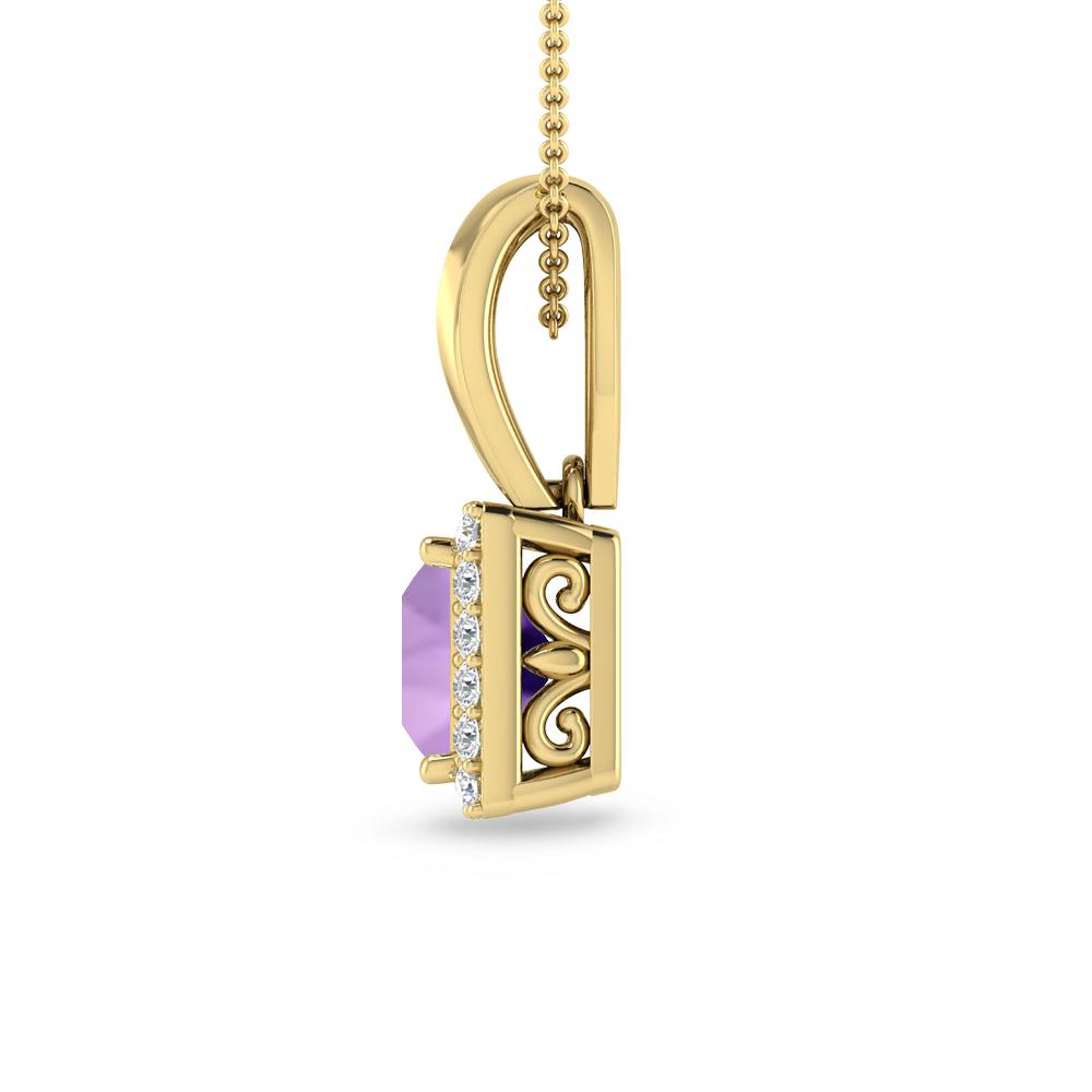 Yellow Gold - Amethyst