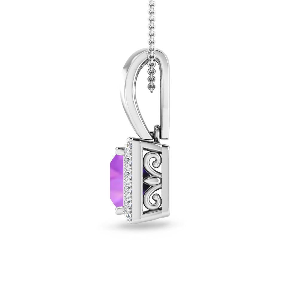 White Gold - Amethyst