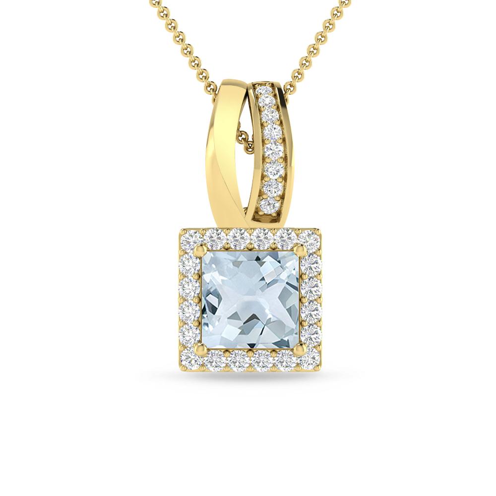 Yellow Gold - Aquamarine