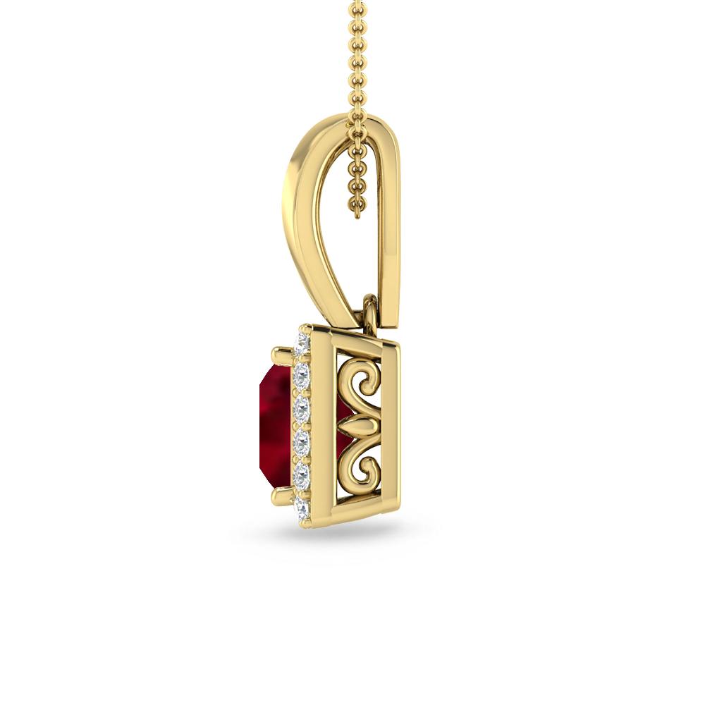 Yellow Gold - Garnet