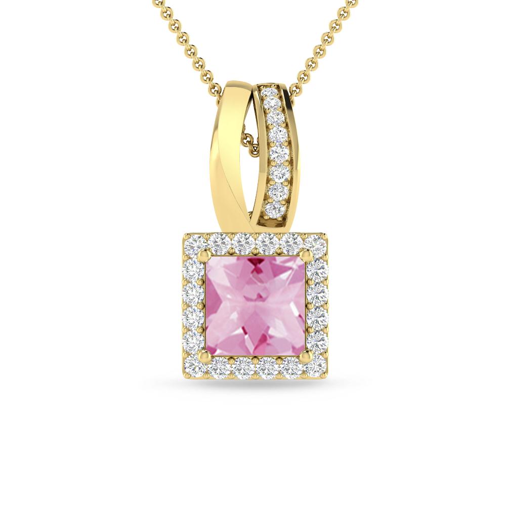 Yellow Gold - Pink Tourmaline