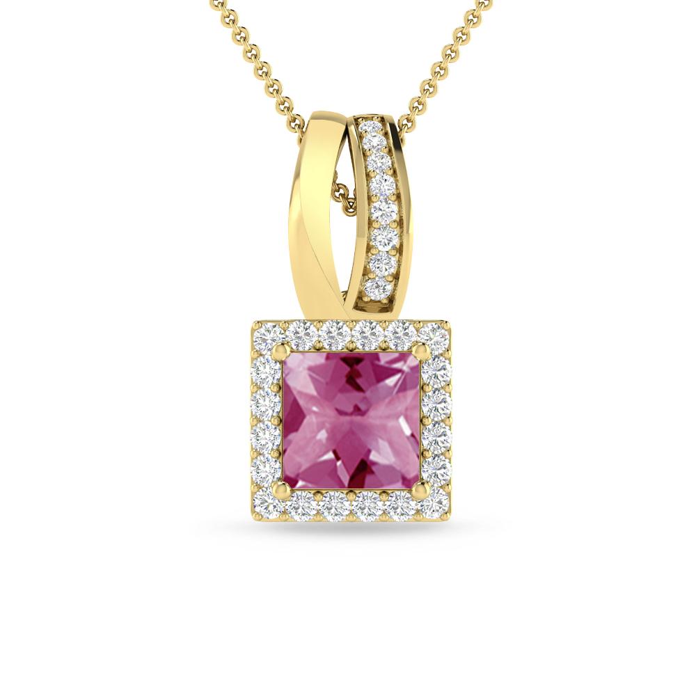 Yellow Gold - Pink Tourmaline