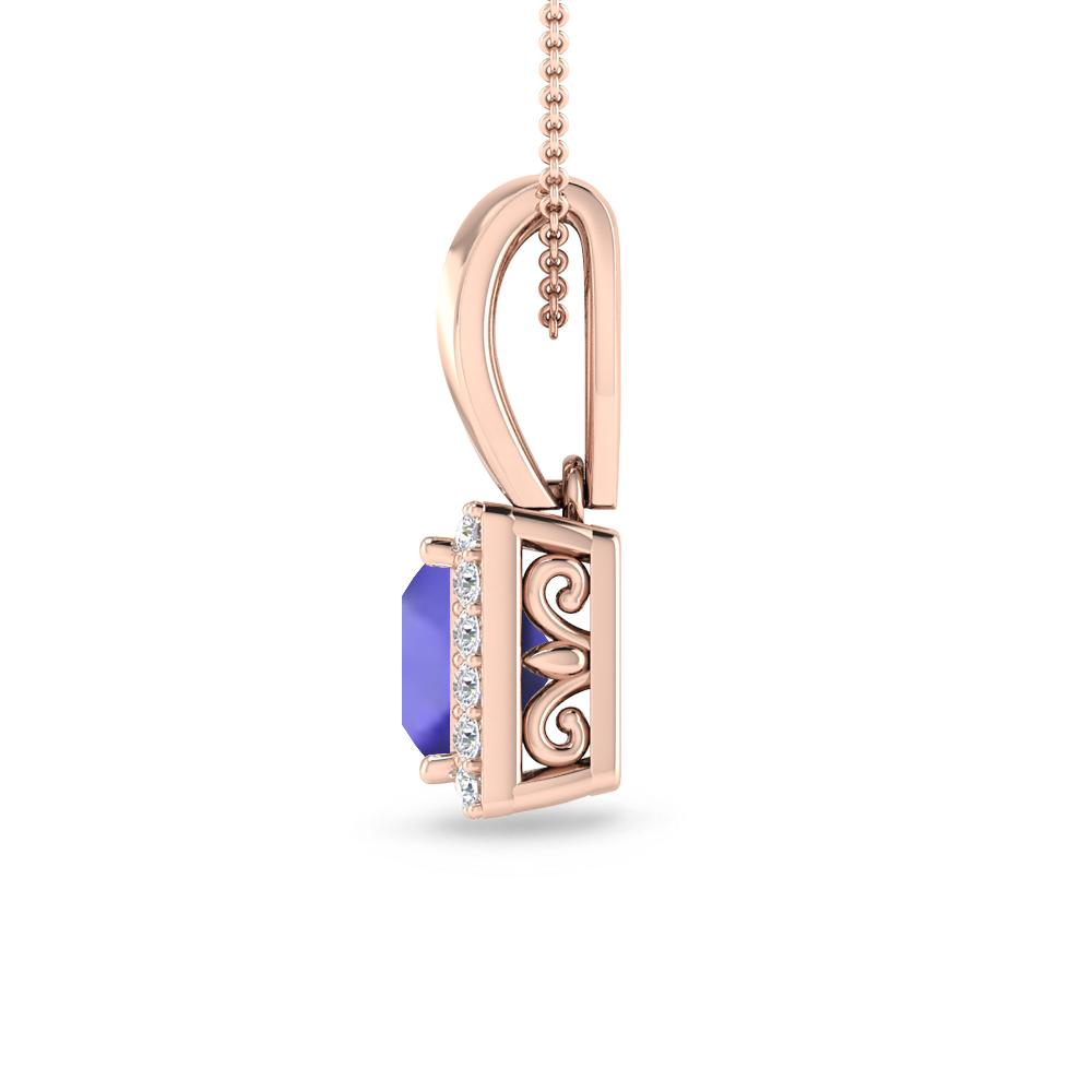 Rose Gold - Tanzanite